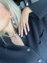 DIS XL EARRINGS SILVER