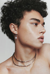 URÐ - ERLA PENDANT EARRINGS SILVER