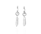 URÐ - ERLA LONG PENDANT EARRINGS SILVER