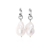 URÐ - ERLA XL PENDANT EARRINGS SILVER