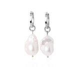 URÐ - ERLA XL PENDANT EARRINGS SILVER